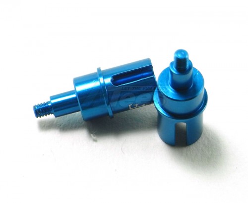 GPM Racing XMods Evolution Touring Alum Front Wheel Shaft for 4WD - 1 pr Blue