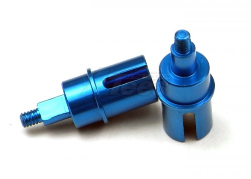 GPM Racing XMods Evolution Touring Alumminum Rear Wheel Shaft - 1 Pair Blue