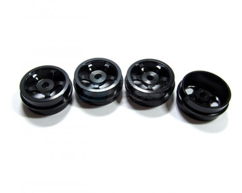GPM Racing XMods Evolution Touring Aluminum Front & Rear Sinkage Rims (star) - 4pcs (ridge) Black
