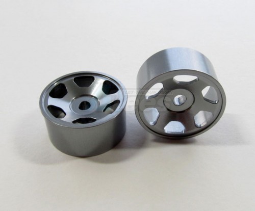 GPM Racing XMods Evolution Touring Aluminum Rear Sinkage Rims (6 Poles) For Xm, Xme - 1pr Gun Metal