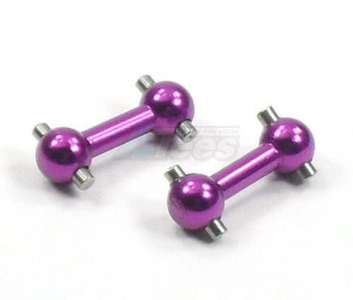 GPM Racing XMods Evolution Touring Aluminum Rear Dog Bone (9.0mm) - 1pr Purple