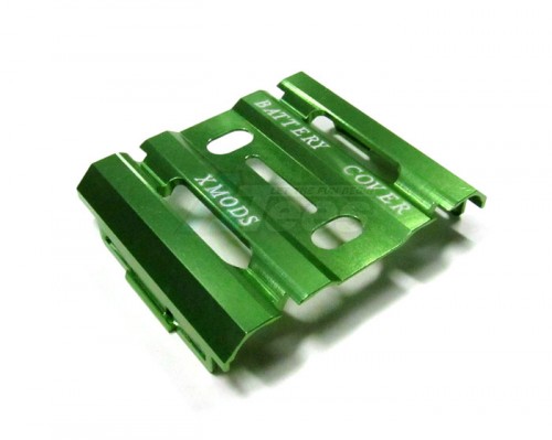 GPM Racing XMods Evolution Touring Aluminum Battery Heat Sink Cover - 1 Piece Green