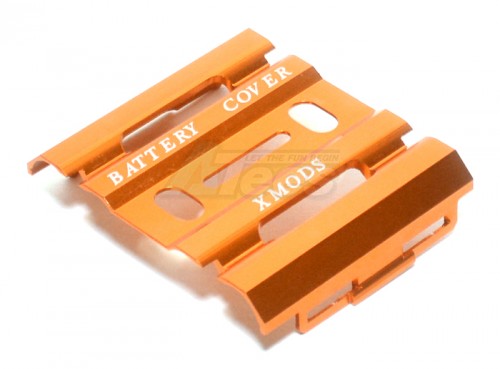 GPM Racing XMods Evolution Touring Aluminum Battery Heat Sink Cover - 1 Piece Orange