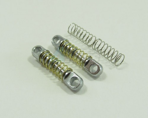 GPM Racing XMods Evolution Touring Aluminum Rear Shock (16mm) With Springs - 1pr Set Gun Metal