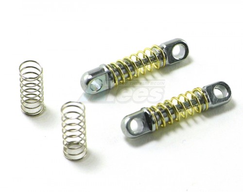 GPM Racing XMods Evolution Touring Aluminum Rear Damper (16MM) With Springs - 1 Pair Silver