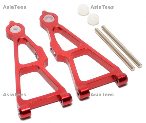 GPM Racing A-Tech XMT4 Aluminum Front Lower Arm With Delrin Balls & Pins - 1pr Set Red