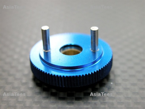 GPM Racing Xray NT18 Aluminum Fly Wheel With Steel Collar - 1set Blue