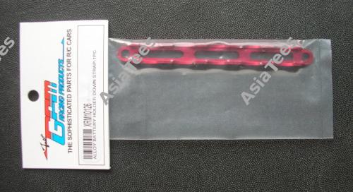GPM Racing Xray M18 Aluminum Battery Holder Down Strap - 1pc Red