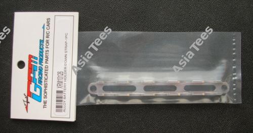 GPM Racing Xray M18 Aluminum Battery Holder Down Strap - 1pc Silver