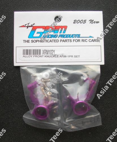 GPM Racing Xray M18 Aluminum Front Knuckle Arm with Delrin Ball Purple