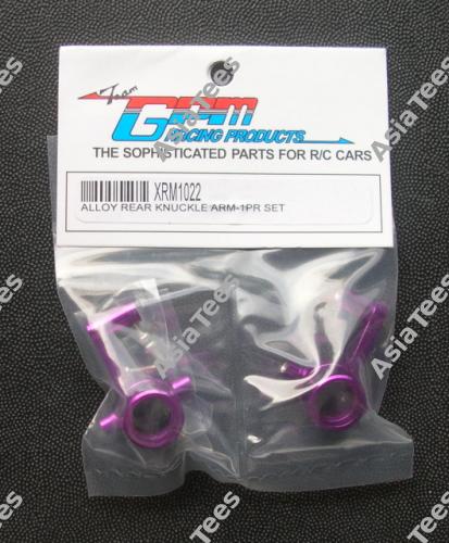 GPM Racing Xray M18 Aluminum Rear Knuckle Arm with Delrin Balls Purple