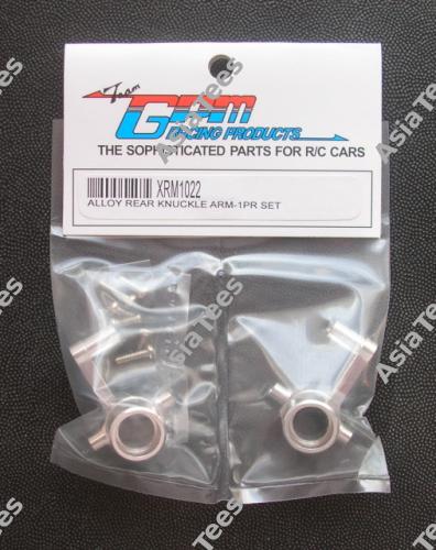 GPM Racing Xray M18 Aluminum Rear Knuckle Arm with Delrin Balls Silver