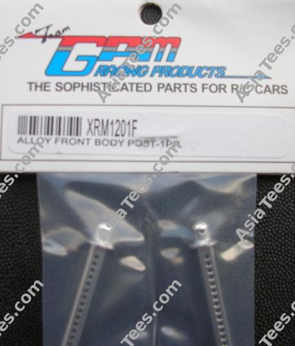 GPM Racing Xray M18 Aluminum Front Body Post - 1PR set Silver