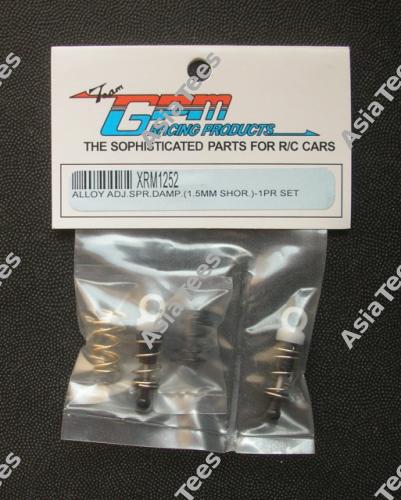 GPM Racing Xray M18 Aluminum Front Or Rear Adjustable Threaded Shocks Set (2) Black