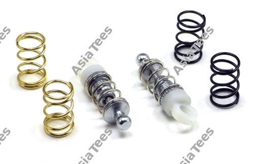 GPM Racing Xray M18 Aluminum Front Or Rear Adjustable Threaded Shocks Set (2) Gun Metal