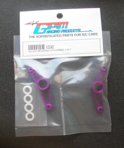 GPM Racing Team Losi XXX-S Aluminum Bearing Steering Set Purple