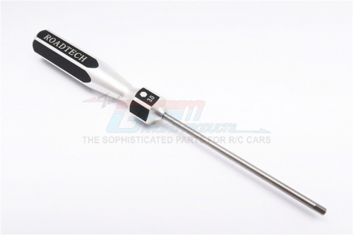 GPM Racing Miscellaneous All Aluminum Hex Screw Driver Of New Handle Design With 3.0mm Steel Long Pin - 1pc Black