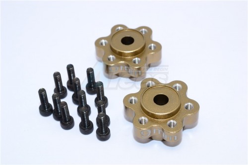 GPM Racing Axial Yeti Aluminium 2.2 Wheel Hub Adapters (9Mm Thickness) - 1 Pair Set For Yeti EXO Wraith SCX10 Titanium