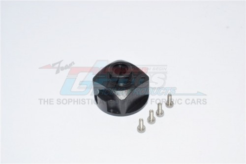 GPM Racing Axial Yeti Aluminium Diff Case - 1Pc Set For Yeti EXO Wraith SCX10 Black
