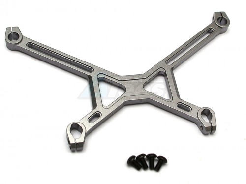 GPM Racing Axial Yeti Aluiminium Battery Holder - 1 Pc Set Gun Metal