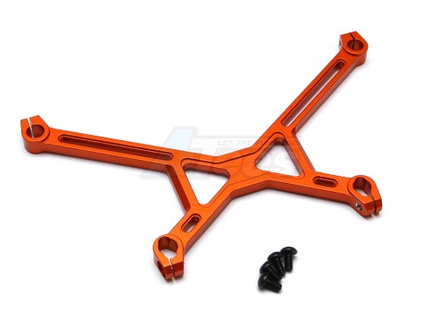 GPM Racing Axial Yeti Aluiminium Battery Holder - 1 Pc Set Orange