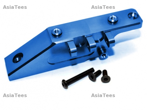 GPM Racing Axial Yeti Aluminium Rear Axle Mount - 1Pc Set Blue