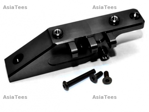 GPM Racing Axial Yeti Aluminium Rear Axle Mount - 1Pc Set Black