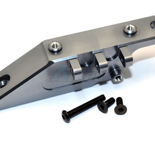 GPM Racing Axial Yeti Aluminium Rear Axle Mount - 1Pc Set Gun Metal