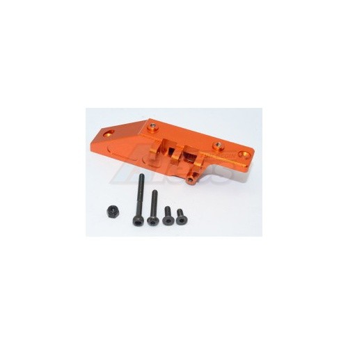 GPM Racing Axial Yeti Aluminium Rear Axle Mount - 1Pc Set Orange