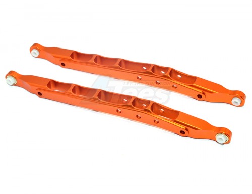 GPM Racing Axial Yeti Aluminium Rear Lower Chassis Link Parts - 1Pr Orange