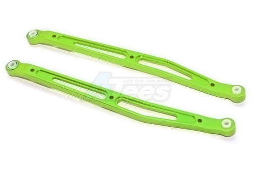GPM Racing Axial Yeti Aluminum Rear Upper Chassis Link Parts - 1 Pair Green