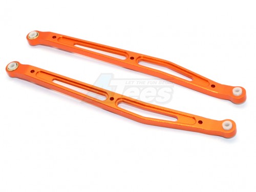 GPM Racing Axial Yeti Aluminum Rear Upper Chassis Link Parts - 1 Pair Orange