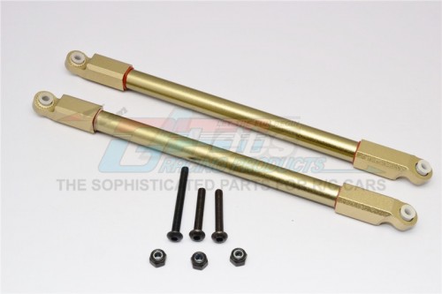 GPM Racing Axial Yeti Aluminium Rear Upper Chassis Link Parts - 1 Pair Set Titanium