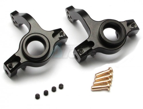 GPM Racing Axial Yeti Aluminium Front Knuckle Arm - 1Pair Set Black