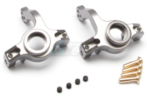 GPM Racing Axial Yeti Aluminium Front Knuckle Arm - 1Pair Set Silver