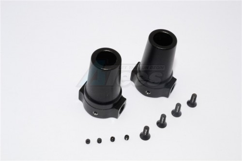 GPM Racing Axial Yeti Aluminium Straight Axle Adapter - 1Pair Set Black
