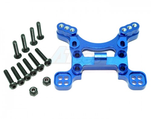 GPM Racing Axial Yeti Aluminium Front Shock Tower - 1Pc Set Blue