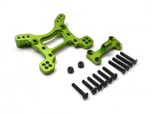 GPM Racing Axial Yeti Aluminium Front Shock Tower - 1Pc Set Green