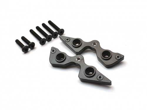 GPM Racing Axial Yeti Aluminium Rear Cage Components - 2Pcs Set Black