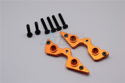 GPM Racing Axial Yeti Aluminium Rear Cage Components - 2Pcs Set Orange