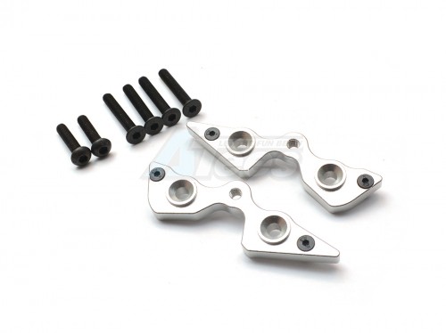 GPM Racing Axial Yeti Aluminium Rear Cage Components - 2Pcs Set Silver