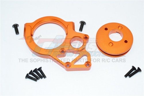 GPM Racing Axial Yeti Aluminium Transmission Motor Mount - 3Pcs Set Orange