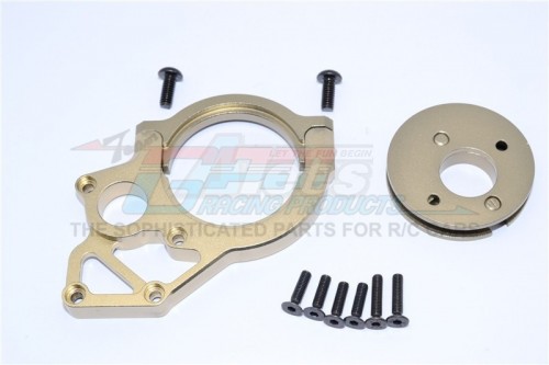 GPM Racing Axial Yeti Aluminium Transmission Motor Mount - 3Pcs Set Titanium