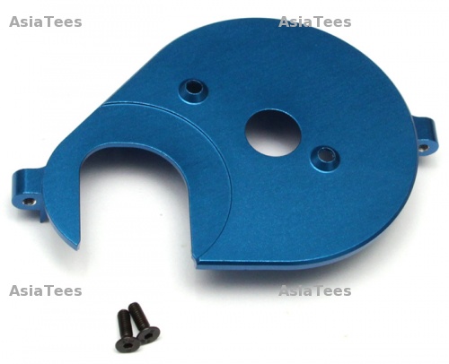 GPM Racing Axial Yeti Aluminium Spur Gear Cover Plate - 1Pc Set Blue