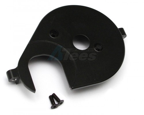 GPM Racing Axial Yeti Aluminium Spur Gear Cover Plate - 1Pc Set Black