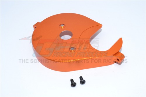 GPM Racing Axial Yeti Aluminium Spur Gear Cover Plate - 1Pc Set Orange
