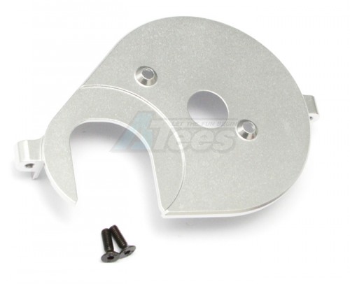GPM Racing Axial Yeti Aluminium Spur Gear Cover Plate - 1Pc Set Silver