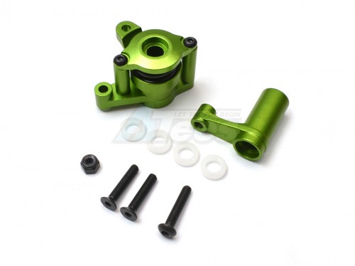 GPM Racing Axial Yeti Aluminium Steering Assembly - 6Pcs Set Green