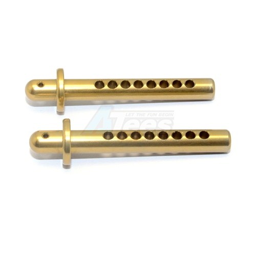 GPM Racing Axial Yeti Aluminium Front Body Post - 51mm Long 1Pr Titanium