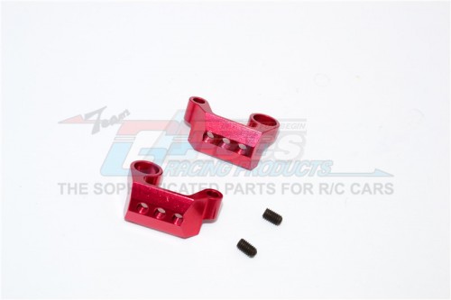 GPM Racing Axial Yeti Aluminium Rear Cage Mount - 1 Pair Red